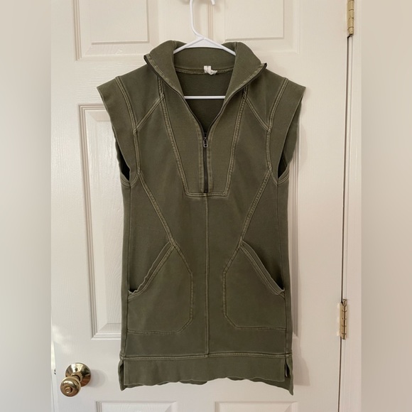 Anthropologie Daily Practice Meru Zip Front Active Athleisure Mini Dress XXS - Picture 4 of 6